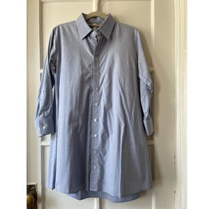 American Apparel blue shirt dress with pockets